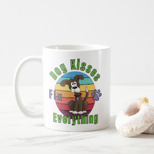 Hund küßt alles in Ordnung Kaffeetasse