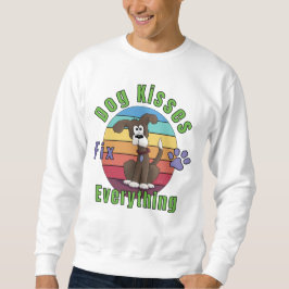 Hund küßt reparieren alles sweatshirt