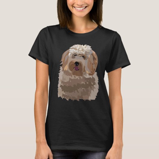 Hund Labradoodle Haustier T-Shirt (Vorderseite)