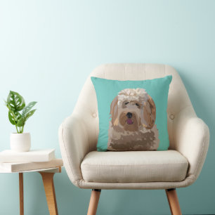 Hund Labradoodle Süßes Haustier Kissen