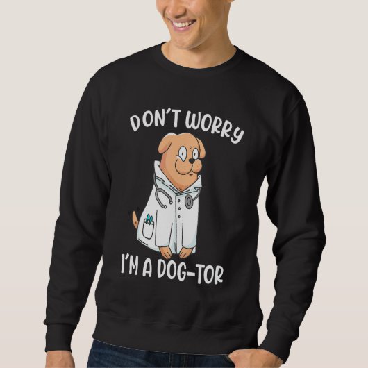 Hund Labrador Tierarzt Doktor Sweatshirt (Vorderseite)