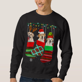 Hund Labrador Weihnachtssocken Xmas Pajama Pupp Sweatshirt