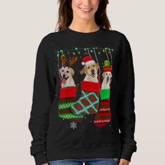 Hund Labrador Weihnachtssocken Xmas Pajama Pupp Sweatshirt