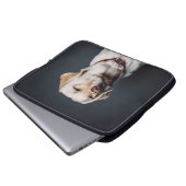 Hund Laptopschutzhülle (Vorne Knopf)