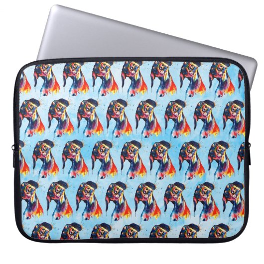 Hund Laptopschutzhülle (Vorderseite)