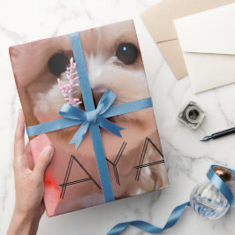 Hund Lass uns Party Geburtstag Geschenkpapier