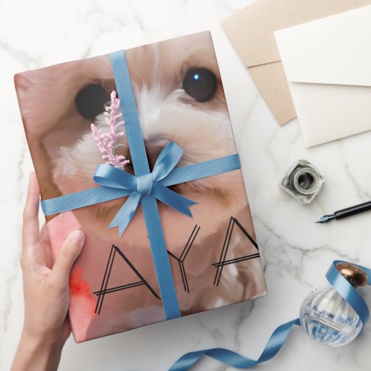 Hund Lass uns Party Geburtstag Geschenkpapier (Schenken)