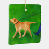 Hund laufen keramikornament (Rechts)