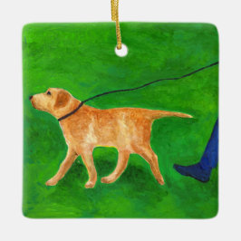 Hund laufen keramikornament