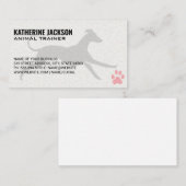 Hund läuft | Dog Paw Visitenkarte (Vorne/Hinten)