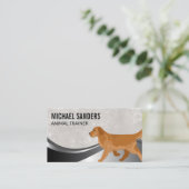 Hund läuft | Tierdienste Visitenkarte (Stehend Vorderseite)