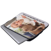 Hund lecken Baby's Ohr Laptopschutzhülle (Vorne Knopf)