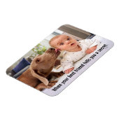 Hund lecken Baby's Ohr Magnet (Linke Seite)