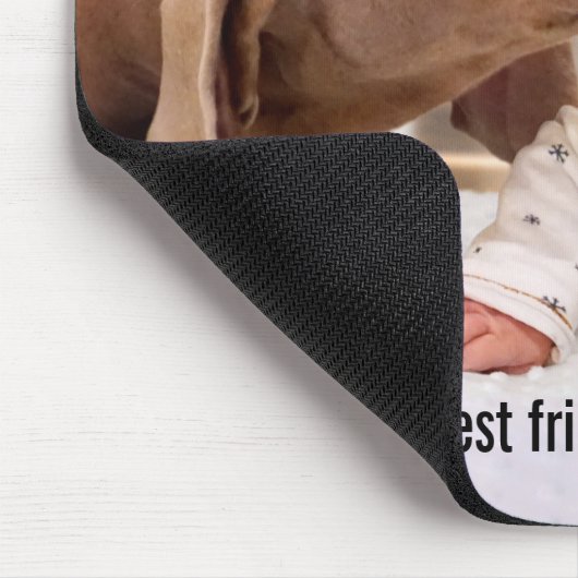 Hund lecken Baby's Ohr Mousepad (Ecke)