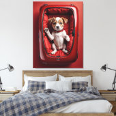 Hund Leinwanddruck (Insitu (Schlafzimmer))