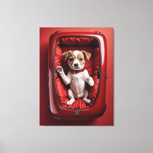 Hund Leinwanddruck (Vorderseite)