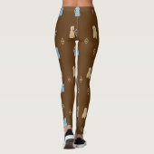 Hund Lhasa Apso Muster Leggings (Rückseite)