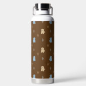 Hund Lhasa Apso Muster Trinkflasche (Rückseite)