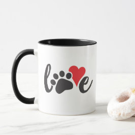 Hund-Liebe Pad Printmedium Tasse
