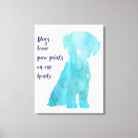 Hund liebt Bichon Frise Stil zeitgenössischen Druc