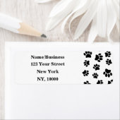 Hund liebt Black Paw Prints (Insitu)