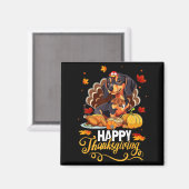 Hund liebt Niedliche Dackel Türkei Happy Thanksgiv Magnet (Vorderseite/Rückseite)