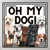 Hund liebt Print OH mein Hund! Poster (Vorne)