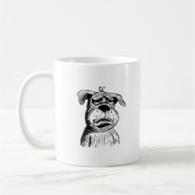 Hund liebt Tasse, Funny Pitbull