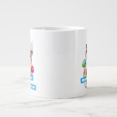 Hund liegt auf Ostereiern Jumbo-Tasse (Vorderseite)