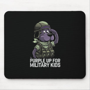 Hund Lila militärischen Kinder Monat militärischen Mousepad