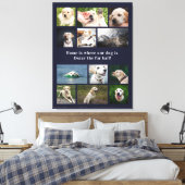 Hund Lover 12 Fotos Zuhause ist, wo unser Hund ist Leinwanddruck (Insitu (Schlafzimmer))