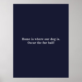 Hund Lover 12 Fotos Zuhause ist, wo unser Hund ist Poster