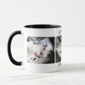Hund Lover 3 Foto Niedlich Welpe Individuelle Name Tasse (Links)