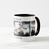 Hund Lover 3 Foto Niedlich Welpe Individuelle Name Tasse (VorderseiteRechts)