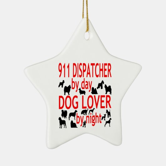 Hund Lover 911 Keramik Ornament (Rechts)