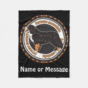 Hund Lover Bernese Mountain Individuelle Name / Na Fleecedecke