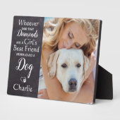 Hund Lover Best Friend Personalisiert Pet Foto Fotoplatte (Seite)