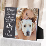 Hund Lover Best Friend Personalisiert Pet Foto Fotoplatte<br><div class="desc">Feiern Sie Ihre beste Freundin mit einer individuellen, einzigartigen Foto-Sake-Plakette für Haustiere in einem rustikalen Schiefergestein. Diese Foto-Plakette ist das ideale Geschenk für sich, Familie oder Freunde, um die Liebsten zu ehren. Zitat " Wer sagte Diamonds sind Mädchen besten Freund, nie liebte einen Hund. " COPYRIGHT © 2022 Judy Burrows,...</div>