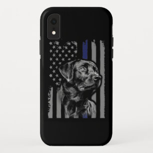Hund Lover Black Labrador American Flag Thin Lin Case-Mate iPhone Hülle