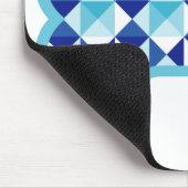 Hund Lover - Blue Crystal Bone Mousepad (Ecke)