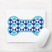 Hund Lover - Blue Crystal Bone Mousepad (Mit Mouse)
