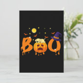 Hund Lover |Boo Halloween Labrador schläft auf Pum Karte (Stehend Vorderseite)