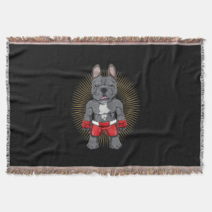Hund Lover   Brave French Bulldog Fighter Decke