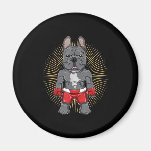 Hund Lover   Brave French Bulldog Fighter Magnet
