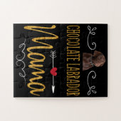 Hund Lover | Chocolate Labrador Mama Puzzle (Horizontal)