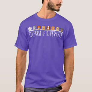 Hund Lover Cool Celebrate Diversity Hunde Geschenk T-Shirt