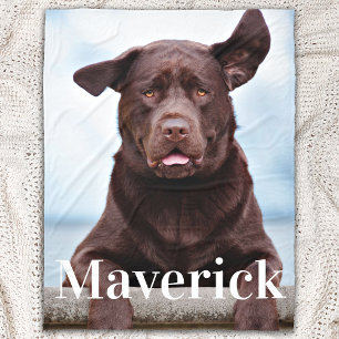 Hund Lover Custom Labrador Retriever Pet Foto Fleecedecke