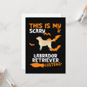 Hund Lover | Das ist mein Beängstigender Labrador- Karte (Vorderseite/Rückseite Beispiel)