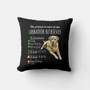 Hund Lover   Der stolze Eigentümer von Labrador Re Kissen