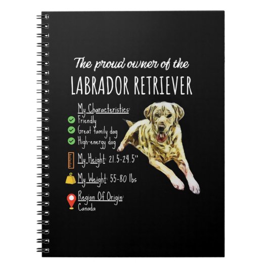 Hund Lover | Der stolze Eigentümer von Labrador Re Notizblock (Vorderseite)